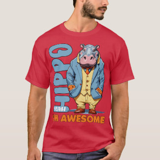 Camiseta hipopótamo sim sou incrível Moo Deng