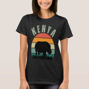 Camiseta Hipopótamos Africanos no Quênia, Safari de Hipopót