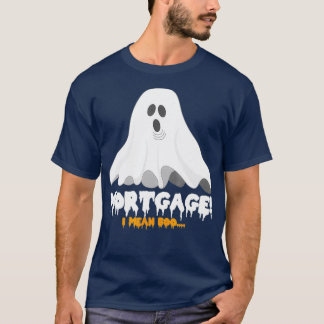 Camiseta Hipoteca Halloween Quero Dizer Boo Engraçado Fanta