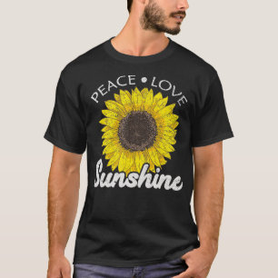 Camiseta Hippie Aestésico Flores Paz Amar Sol