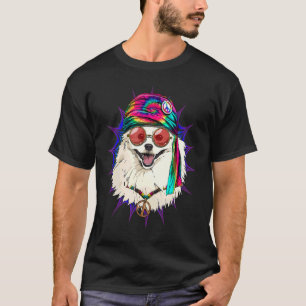 Camiseta Hippie-Americano Eskimo Tie Dye Sinal de Paz Psych
