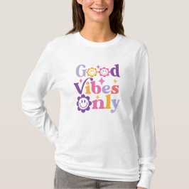 Camiseta hippie apenas boas vibrações