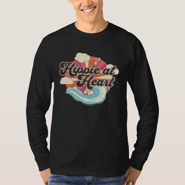 Camiseta Hippie At Heart   Hippie  2 (Frente)
