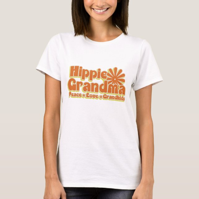 Camiseta Hippie Avó (Frente)