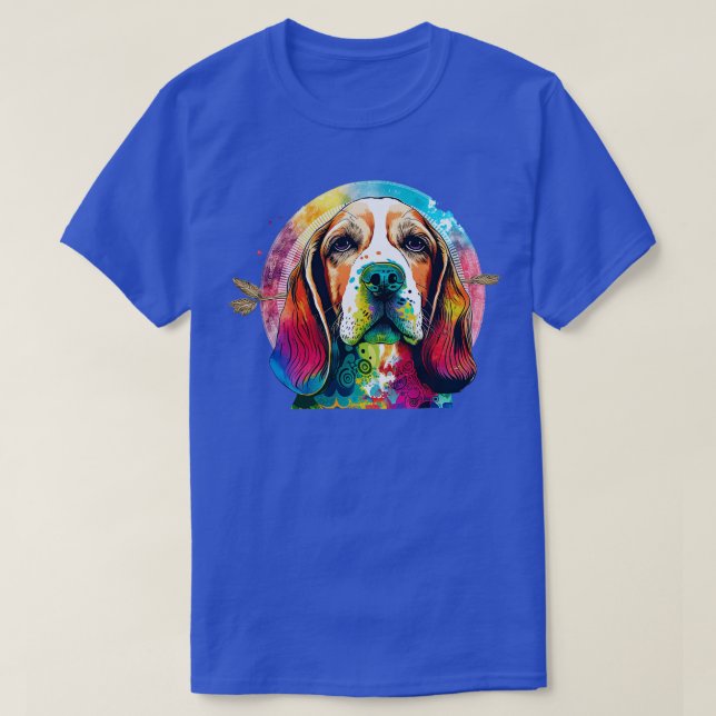 Camiseta Hippie Beagle 1 (Frente do Design)