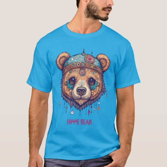 Camiseta Hippie Bear I (Frente)