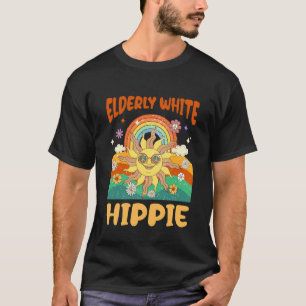 Camiseta Hippie Branco Idoso