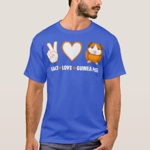 Camiseta Hippie Cavy Lover Guiné Proprietário do Porco Paz,