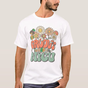 Camiseta Hippie Daisy Flower Nurse Retro