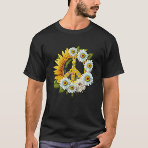 Camiseta Hippie Daisy - Sinal de Paz - Flor de Sol