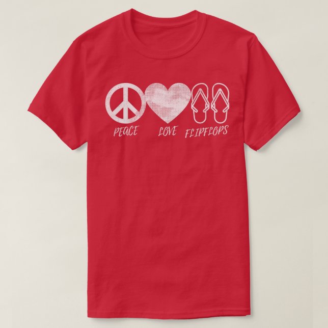 Camiseta Hippie Design Peace Love Chinelos Beach Vibes Me (Frente do Design)