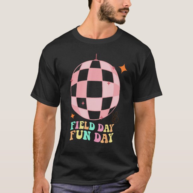 Camiseta Hippie disco Field Day Fun Day Groovy Field Day 20 (Frente)