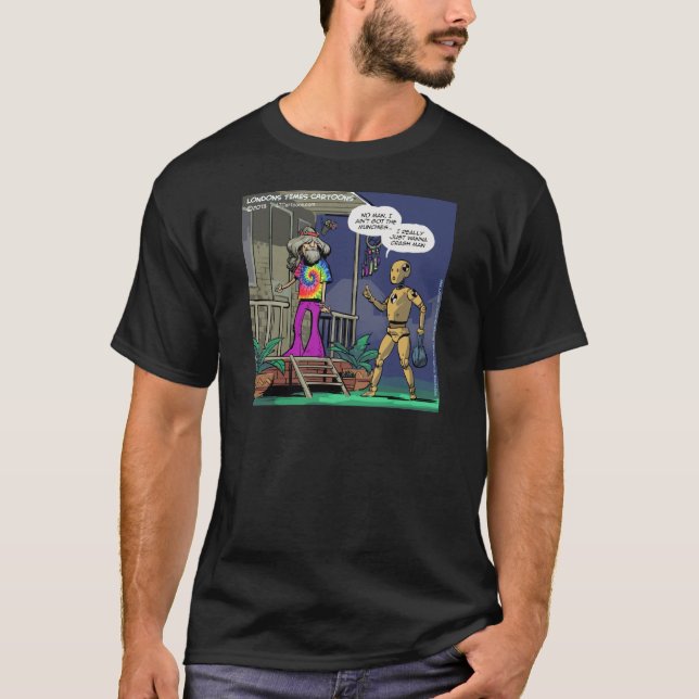 Camiseta Hippie do Teste de Colisão Engraçado (Frente)