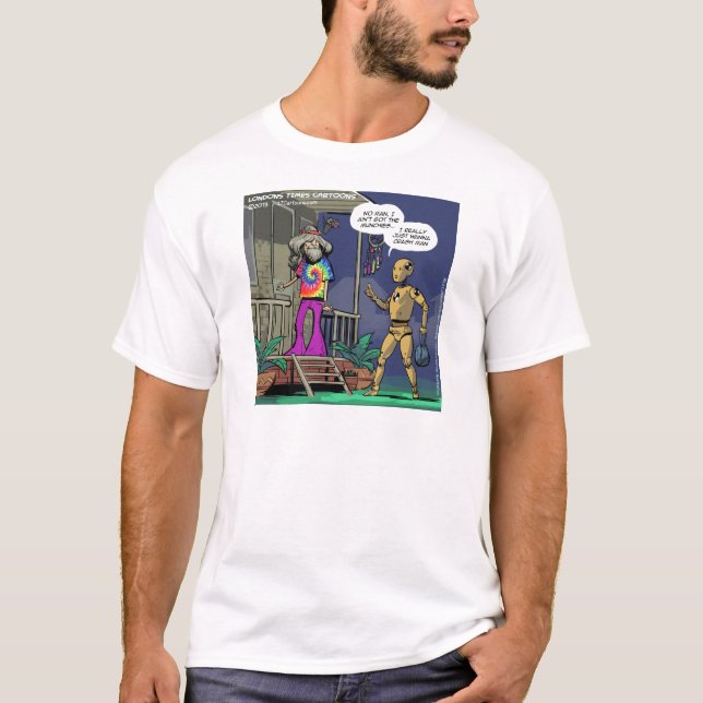 Camiseta Hippie do Teste de Colisão Engraçado (Frente)