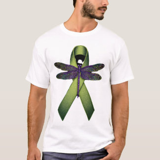 Camiseta Hippie Dragonfly Green Ribbon Cerebral Palsy Aware
