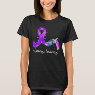 Camiseta Hippie Dragonfly Roxo Sensibilização para a Sobred