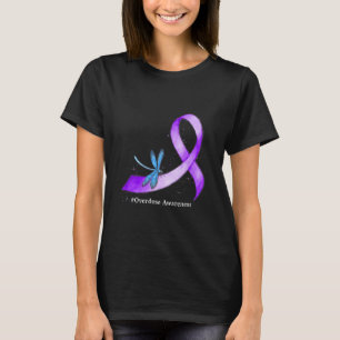 Camiseta Hippie Dragonfly Roxo Sensibilização para a Sobred