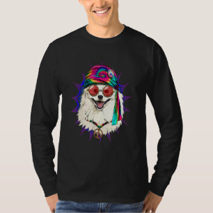 Camiseta Hippie Eskimo Americano Tie Dye Sinal da Paz Psico