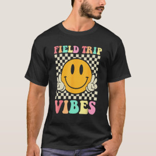 Camiseta Hippie Field Trip Vibes Para Professores Crianças