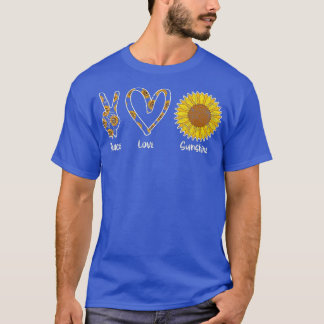 Camiseta Hippie Florist Floral Fllower Peace Love Sunshine