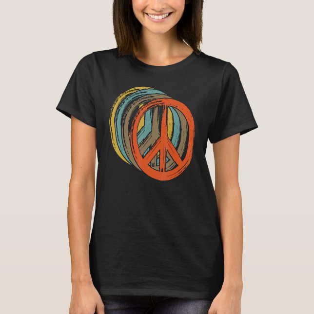Camiseta Hippie Flower Peace Love Happy Soul 12 (Frente)