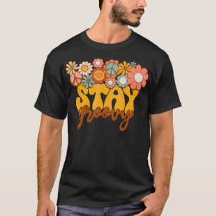 Camiseta Hippie Girassol Retroativo Permaneça Em Groovy Pos