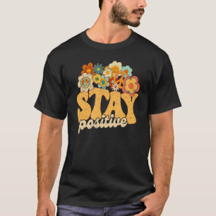 Camiseta Hippie Girassol Retroativo Permaneça Em Groovy Pos