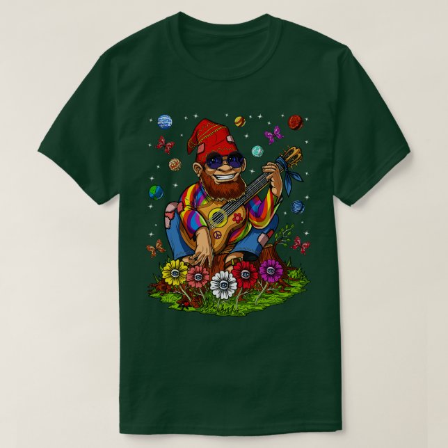 Camiseta Hippie Gnomo (Frente do Design)