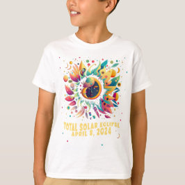 CAMISETA HIPPIE GYPSY PSIQUEDELIC TOTAL ECLIPSE SOLAR 2024