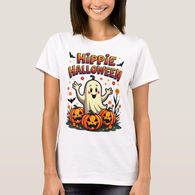 Camiseta Hippie Halloween (Frente)