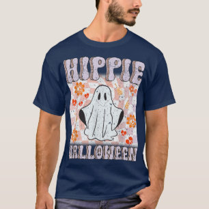 Camiseta Hippie Halloween Floral Ghost Funny 257