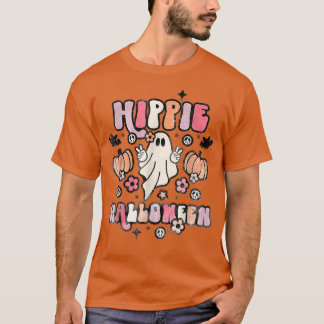 Camiseta Hippie Halloween Ghost 60s 70s Costume Groovy Spoo