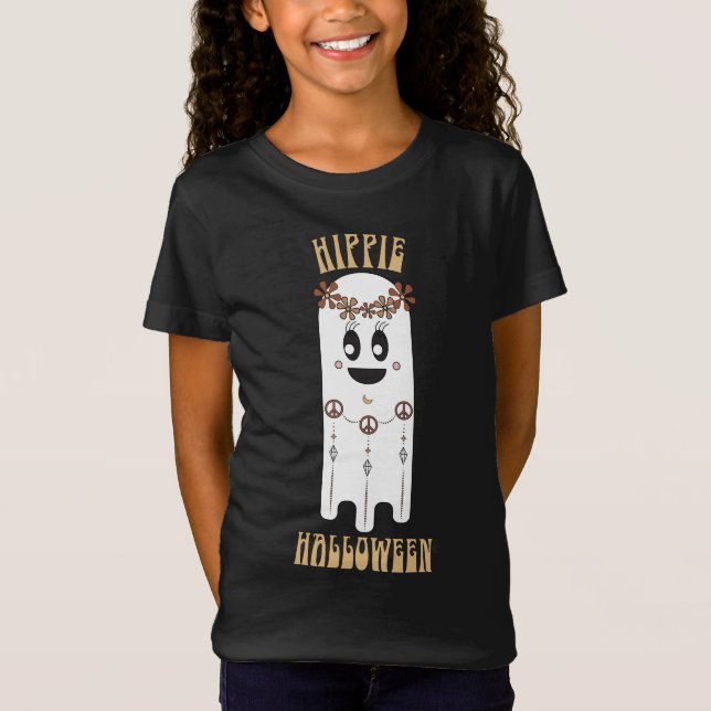 Camiseta Hippie Halloween Ghost Kids (Frente)