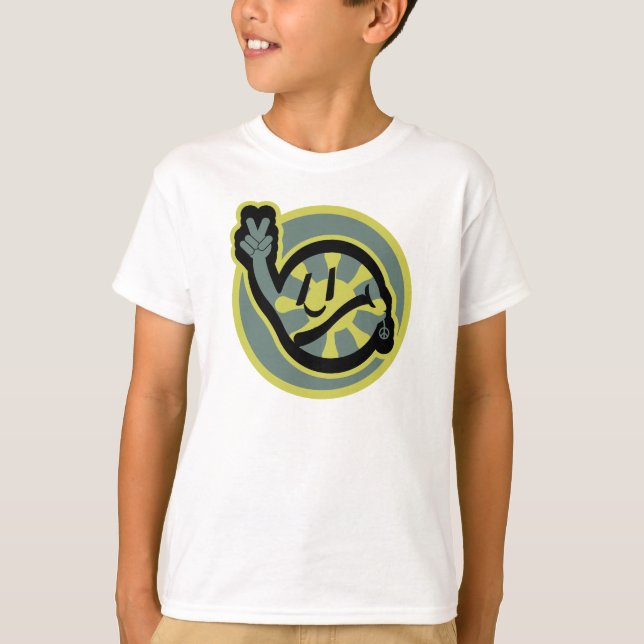 Camiseta HIPPIE ICON flowers FACE 2023 BY MASANSER (Frente)