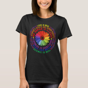 Camiseta Hippie Love É Real Science É Real Black Lives M
