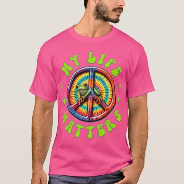 Camiseta Hippie Love Peace Life Matters Custom  (Frente)