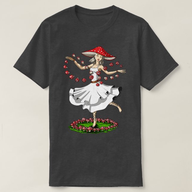 Camiseta Hippie Magic Mushroom (Frente do Design)