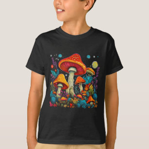 Camiseta Hippie Mushroom Festival da Floresta Psicodélica F