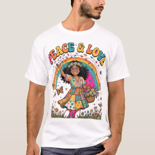 Camiseta Hippie Paz e Amor