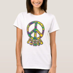 Camiseta Hippie Peace Sign 60s 70s