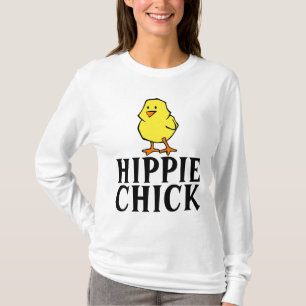 CAMISETA HIPPIE PINTINHO FUNNY SENHORAS T-SHIRTS