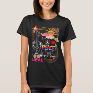 Camiseta Hippie Psychedelic Peace and Love