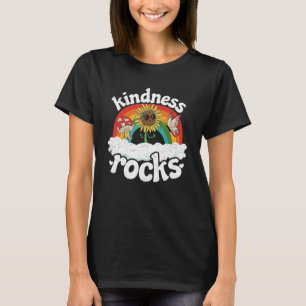 Camiseta Hippie Retro Professor Anti Bullying Rainbow Kindn