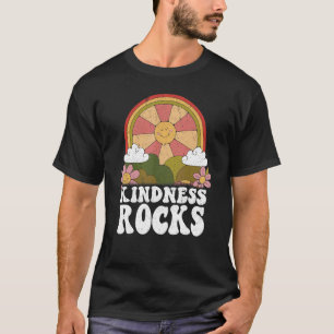 Camiseta Hippie Retro Professor Rainbow Kindness Rocks Eart