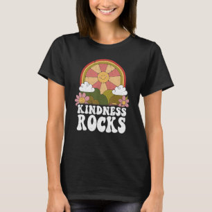 Camiseta Hippie Retro Professor Rainbow Kindness Rocks Eart