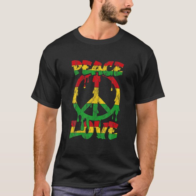 Camiseta Hippie - Sinal de Paz - Presente de Paz (Frente)