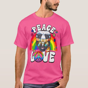 Camiseta Hippie Skunk Do Amor Pela Paz Dos Sete Anos 60