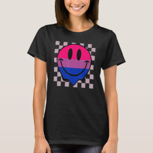 Camiseta Hippie Sorri Face Orgulho Bissexual Bandeira Bi Re