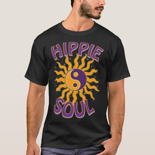 Camiseta Hippie Soul - Yin Yang Sun (Frente)