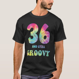 Camiseta Hippie Tie Dye 36 E ainda Groovy 36º aniversário 6